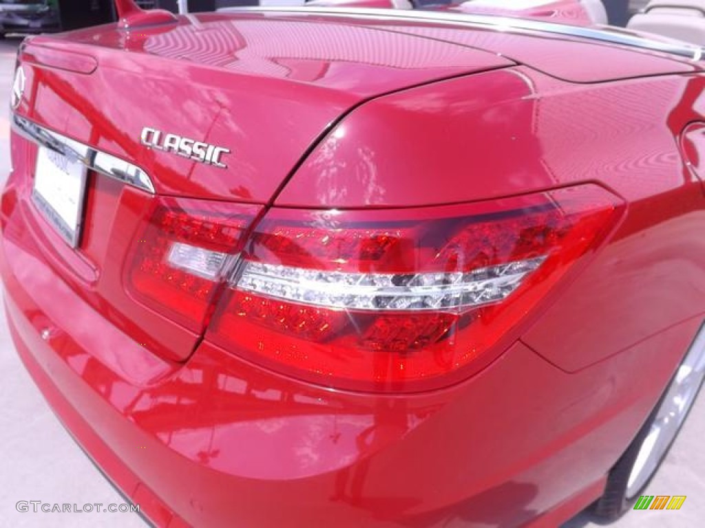 2012 E 550 Cabriolet - Mars Red / Almond/Mocha photo #14
