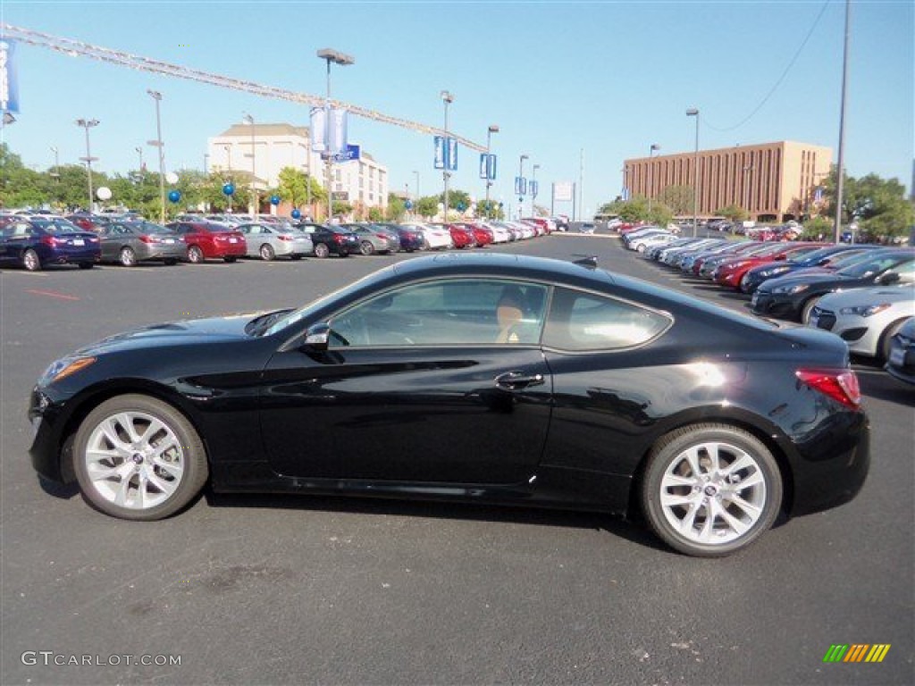 2013 Genesis Coupe 3.8 Grand Touring - Black Noir Pearl / Tan Leather photo #6