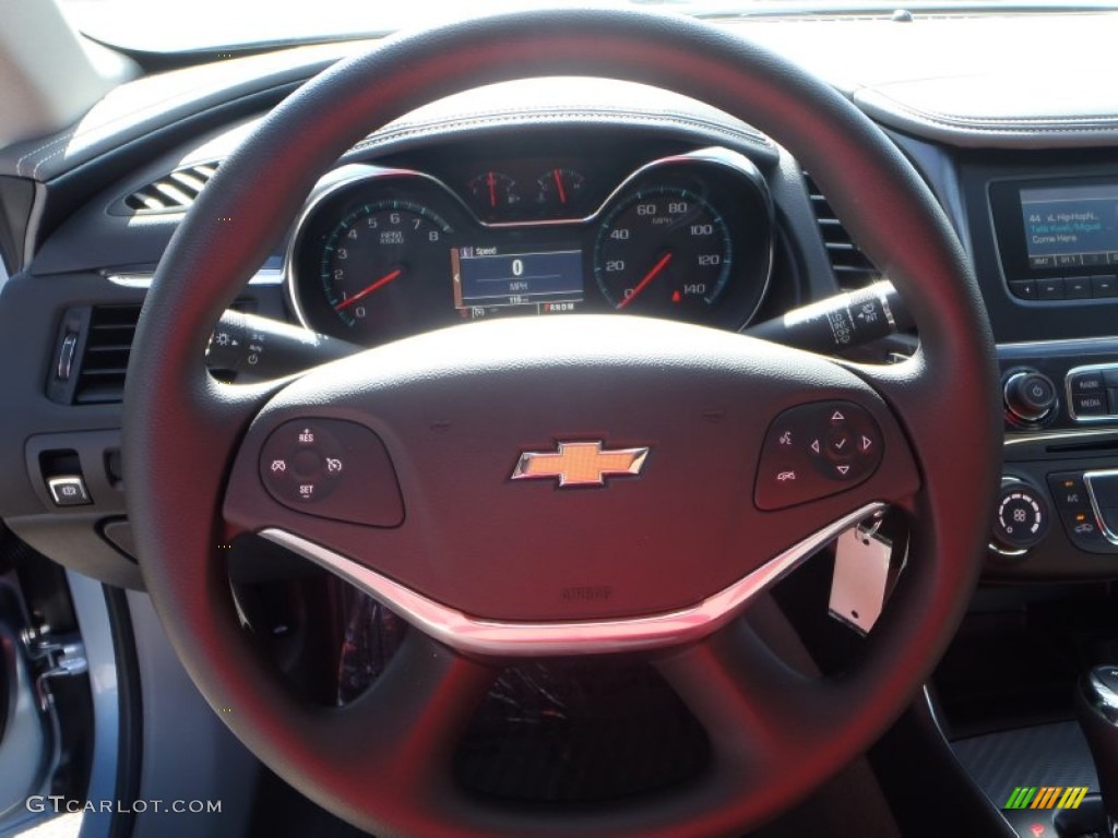 2014 Chevrolet Impala LS Jet Black/Dark Titanium Steering Wheel Photo #81882144