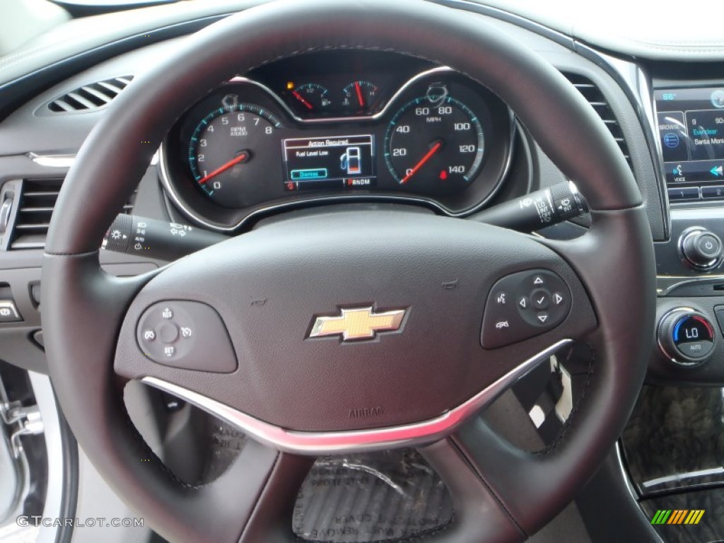 2014 Chevrolet Impala LT Jet Black/Dark Titanium Steering Wheel Photo #81883416