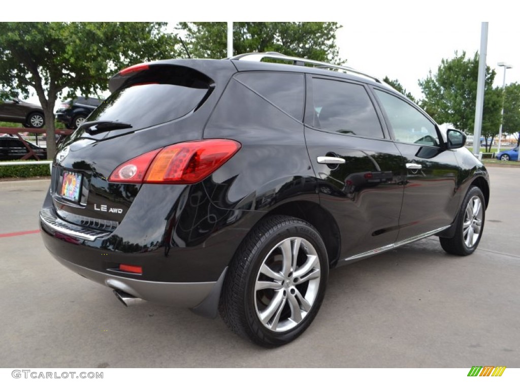 2010 Murano LE AWD - Super Black / Black photo #5