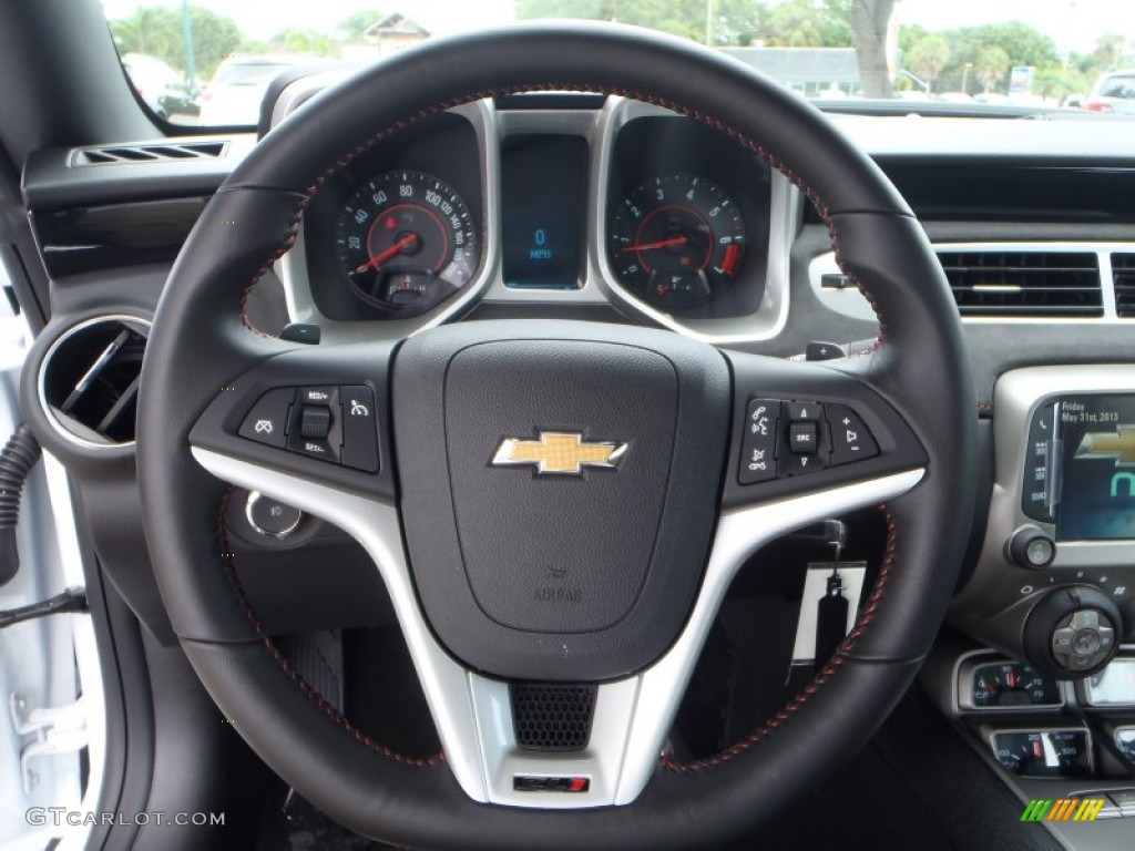 2013 Chevrolet Camaro ZL1 Black Steering Wheel Photo #81885748