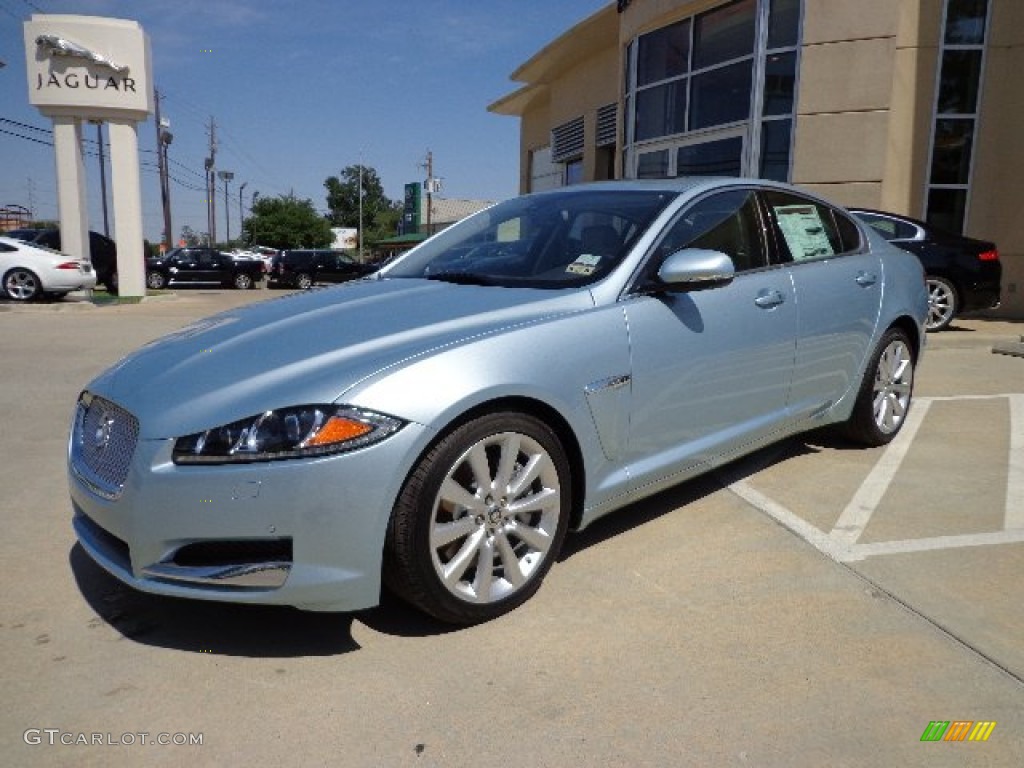Crystal Blue Metallic 2013 Jaguar XF 3.0 Exterior Photo #81886006