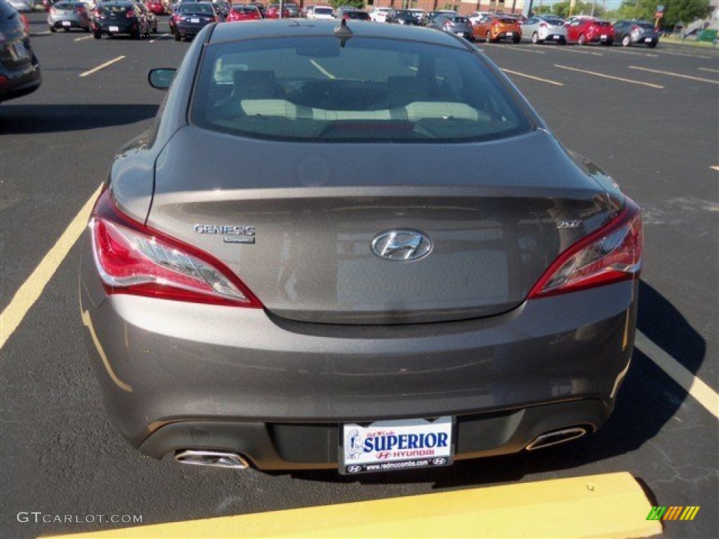 2013 Genesis Coupe 2.0T Premium - Gran Premio Gray / Black Cloth photo #6