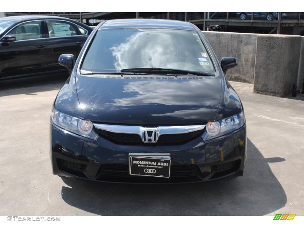 2010 Civic LX-S Sedan - Crystal Black Pearl / Black photo #2