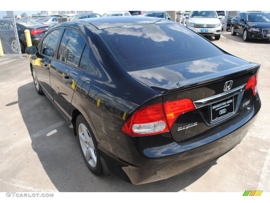 2010 Civic LX-S Sedan - Crystal Black Pearl / Black photo #6
