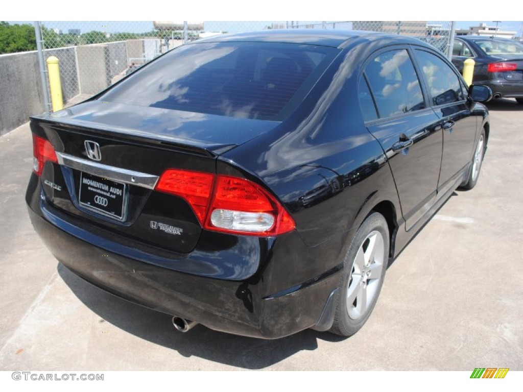 2010 Civic LX-S Sedan - Crystal Black Pearl / Black photo #8