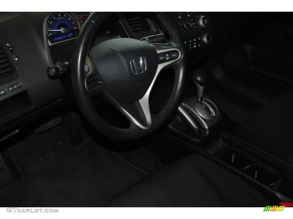 2010 Civic LX-S Sedan - Crystal Black Pearl / Black photo #11