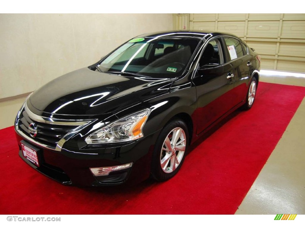 2013 Altima 2.5 SV - Super Black / Charcoal photo #3