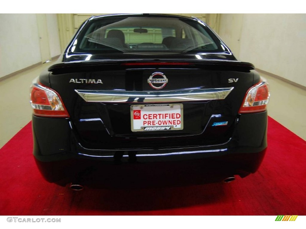 2013 Altima 2.5 SV - Super Black / Charcoal photo #5