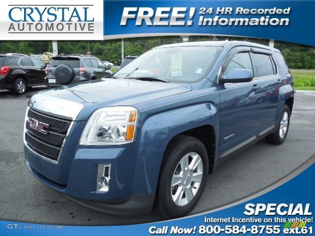 2012 Terrain SLE - Steel Blue Metallic / Jet Black photo #1
