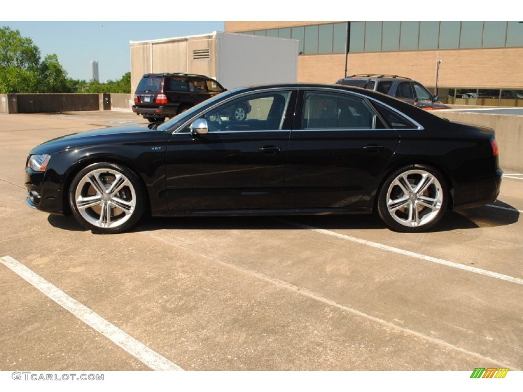 Phantom Black Pearl 2013 Audi S8 4.0 TFSI quattro Sedan Exterior Photo #81889815