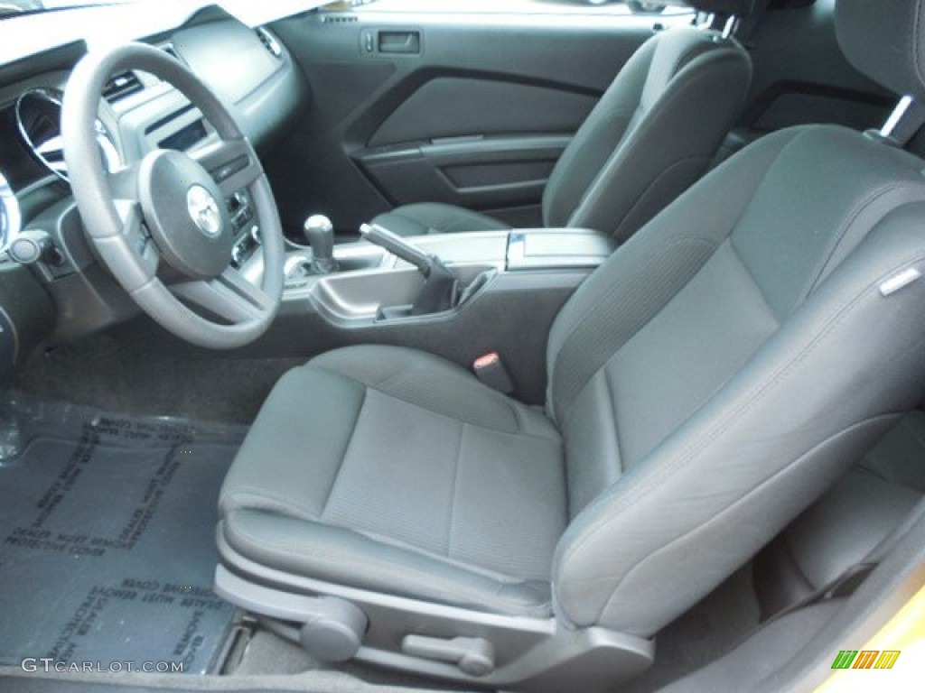 Charcoal Black Interior 2011 Ford Mustang V6 Coupe Photo #81890353