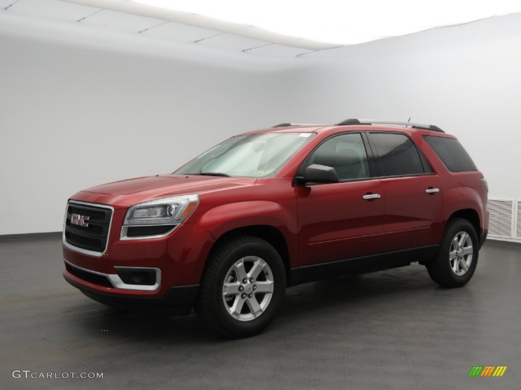 2013 Acadia SLE - Crystal Red Tintcoat / Light Titanium photo #1