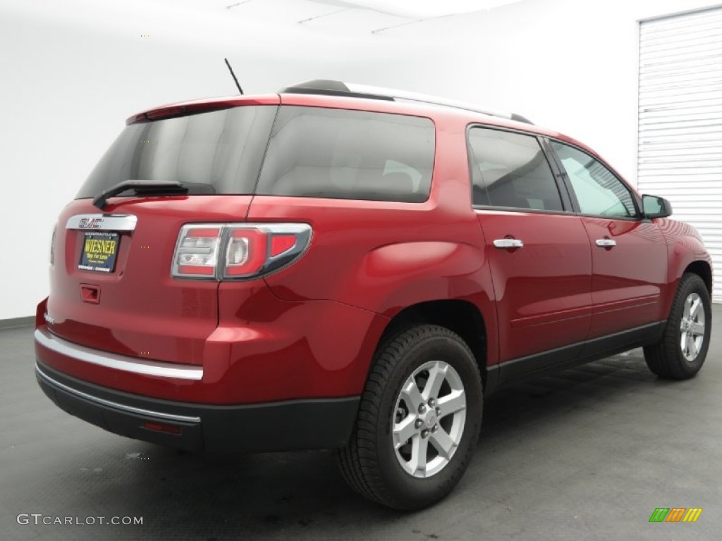 2013 Acadia SLE - Crystal Red Tintcoat / Light Titanium photo #3