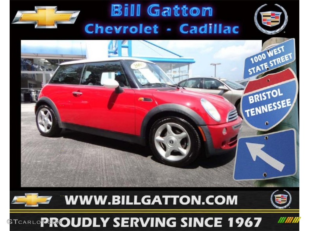 2005 Cooper Hardtop - Chili Red / Panther Black photo #1