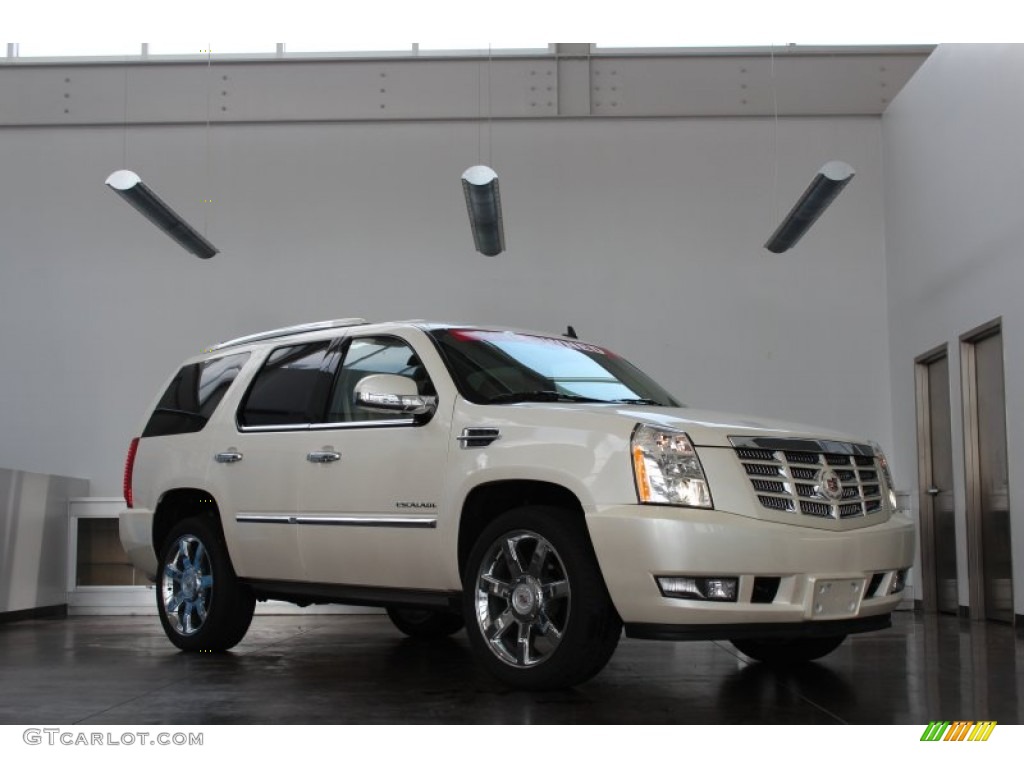 2011 Escalade Premium AWD - White Diamond Tricoat / Cashmere/Cocoa photo #1