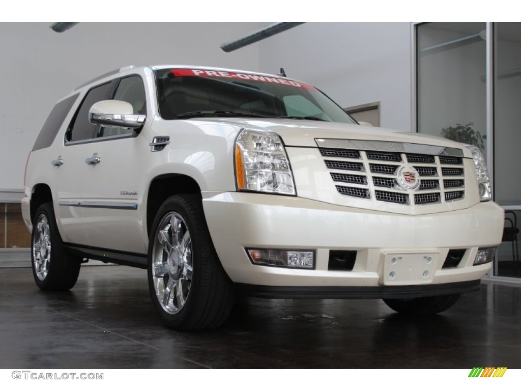 2011 Escalade Premium AWD - White Diamond Tricoat / Cashmere/Cocoa photo #2