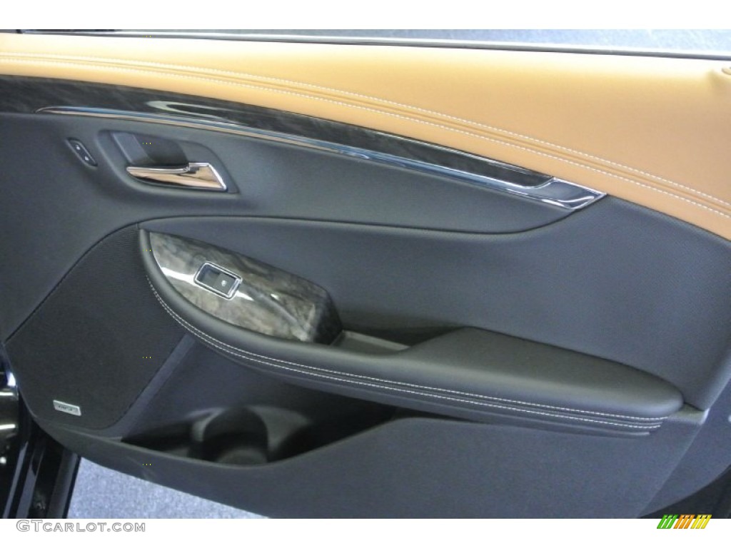 2014 Chevrolet Impala LTZ Jet Black/Mojave Door Panel Photo #81895273