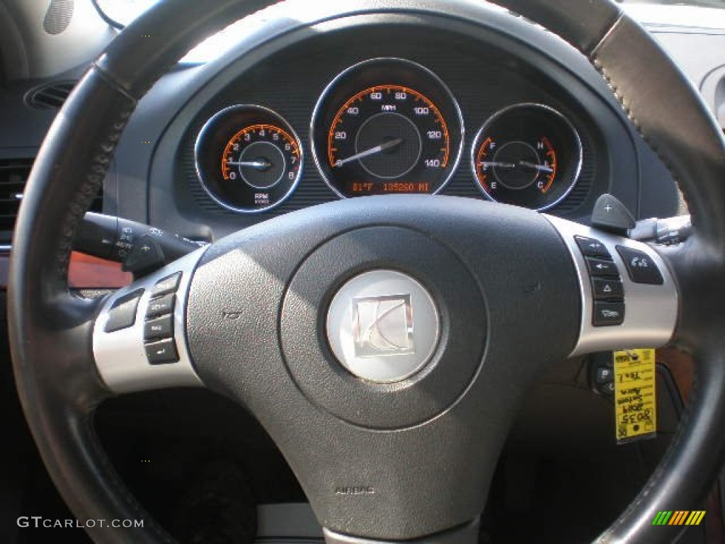 2009 Aura XR V6 - Silver Moss / Black photo #9