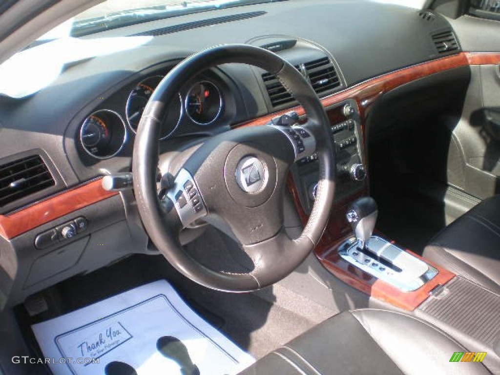 2009 Aura XR V6 - Silver Moss / Black photo #16