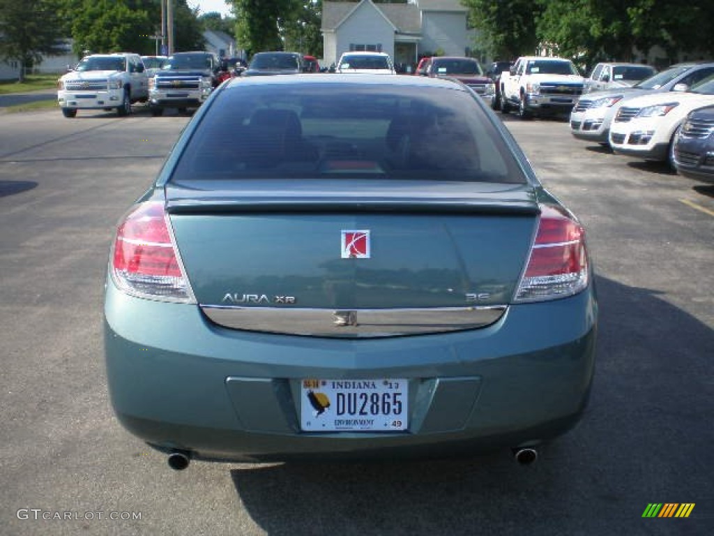 2009 Aura XR V6 - Silver Moss / Black photo #19