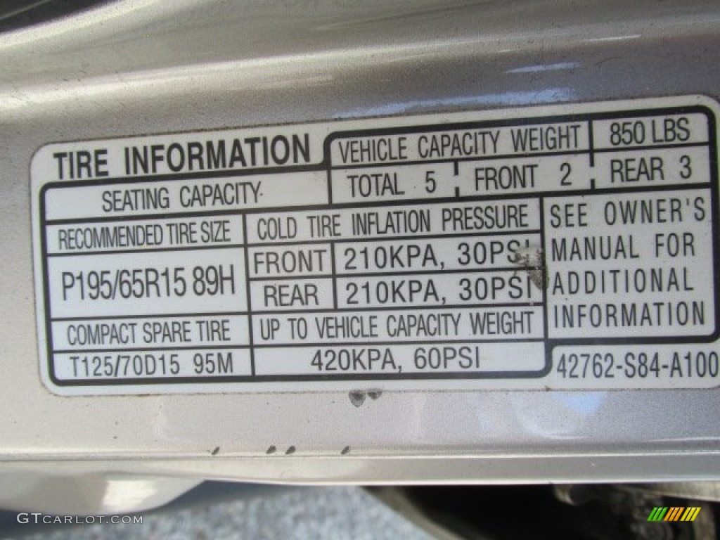 1998 Accord LX Sedan - Heather Mist Metallic / Ivory photo #18