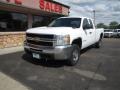 2008 Summit White Chevrolet Silverado 2500HD LT Extended Cab 4x4  photo #1