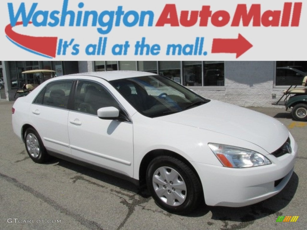 2003 Accord LX Sedan - Taffeta White / Ivory photo #1