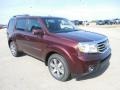 2013 Dark Cherry Pearl Honda Pilot Touring 4WD  photo #5