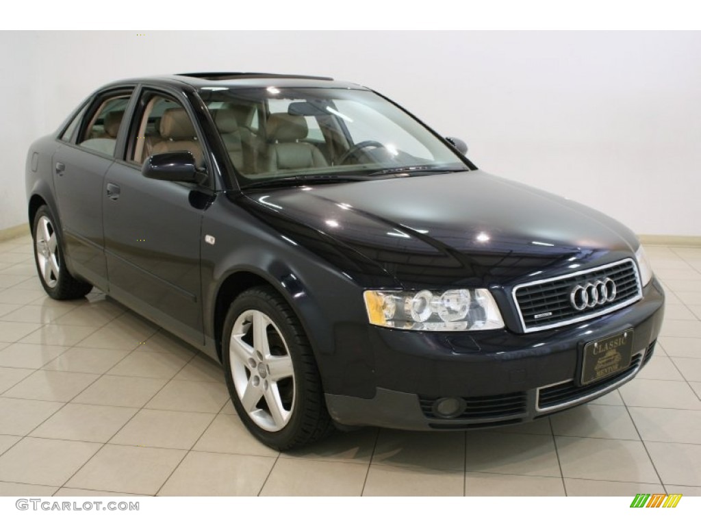 2003 A4 1.8T quattro Sedan - Ming Blue Pearl Effect / Beige photo #1