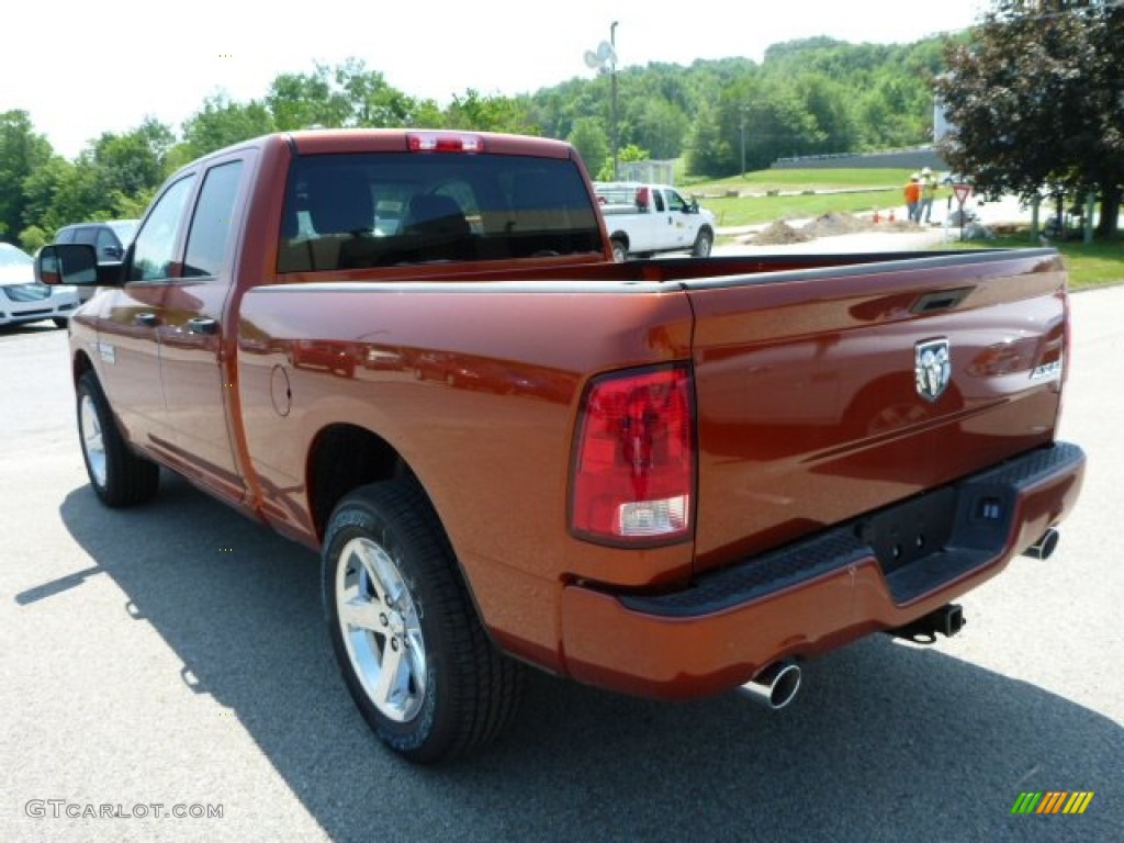 2013 1500 Express Quad Cab 4x4 - Copperhead Pearl / Black/Diesel Gray photo #3