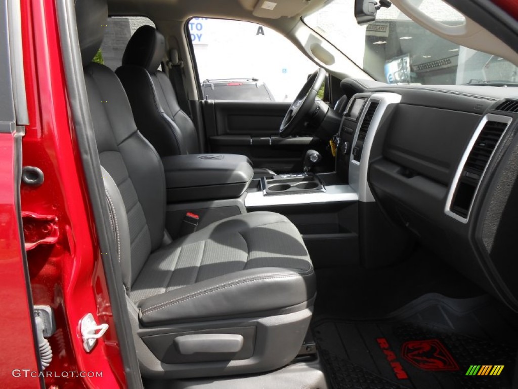2010 Ram 1500 Big Horn Quad Cab 4x4 - Inferno Red Crystal Pearl / Dark Slate/Medium Graystone photo #13