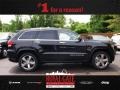 2014 Brilliant Black Crystal Pearl Jeep Grand Cherokee Overland 4x4  photo #1