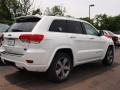 2014 Bright White Jeep Grand Cherokee Overland 4x4  photo #3