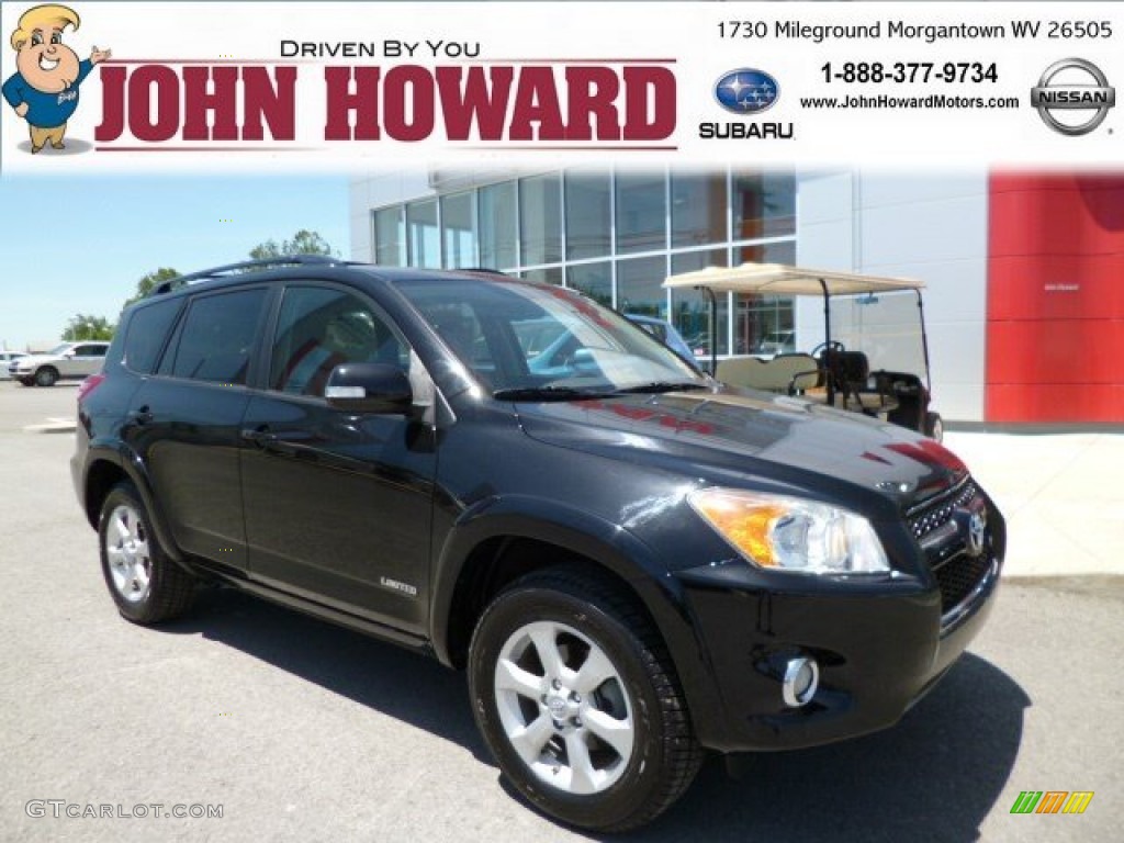 2010 RAV4 Limited V6 4WD - Black / Ash Gray photo #1