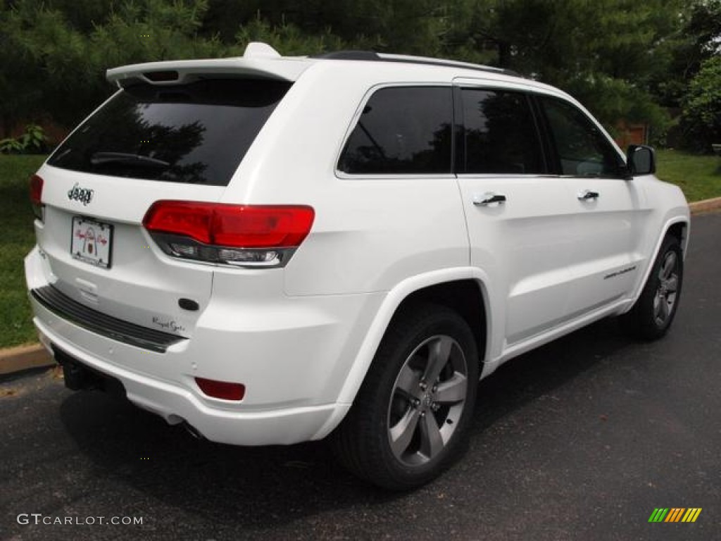 2014 Grand Cherokee Overland 4x4 - Bright White / Overland Nepal Jeep Brown Light Frost photo #3