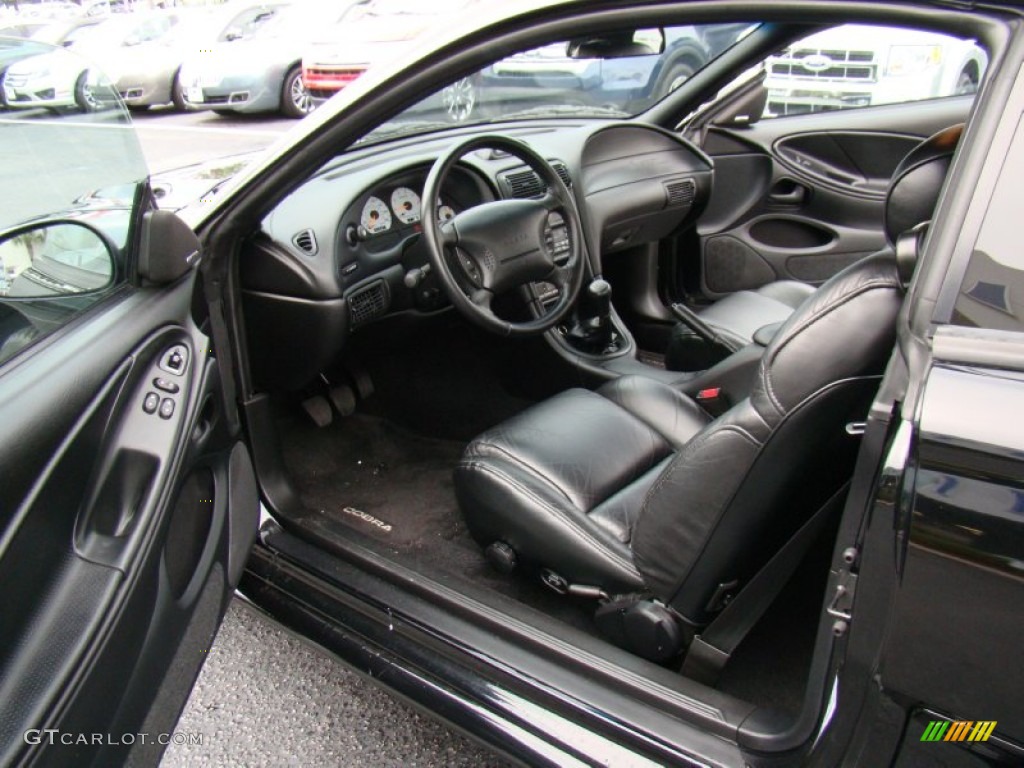 Black Interior 1994 Ford Mustang Cobra Coupe Photo #81903258