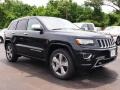 2014 Brilliant Black Crystal Pearl Jeep Grand Cherokee Overland 4x4  photo #2