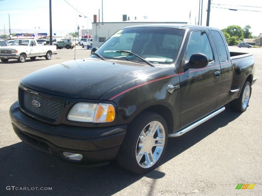 2000 F150 Harley Davidson Extended Cab - Black / Dark Graphite photo #5