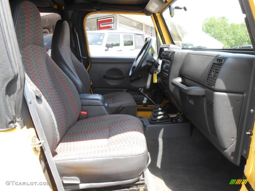 2000 Jeep Wrangler Sport 4x4 Front Seat Photo #81904645