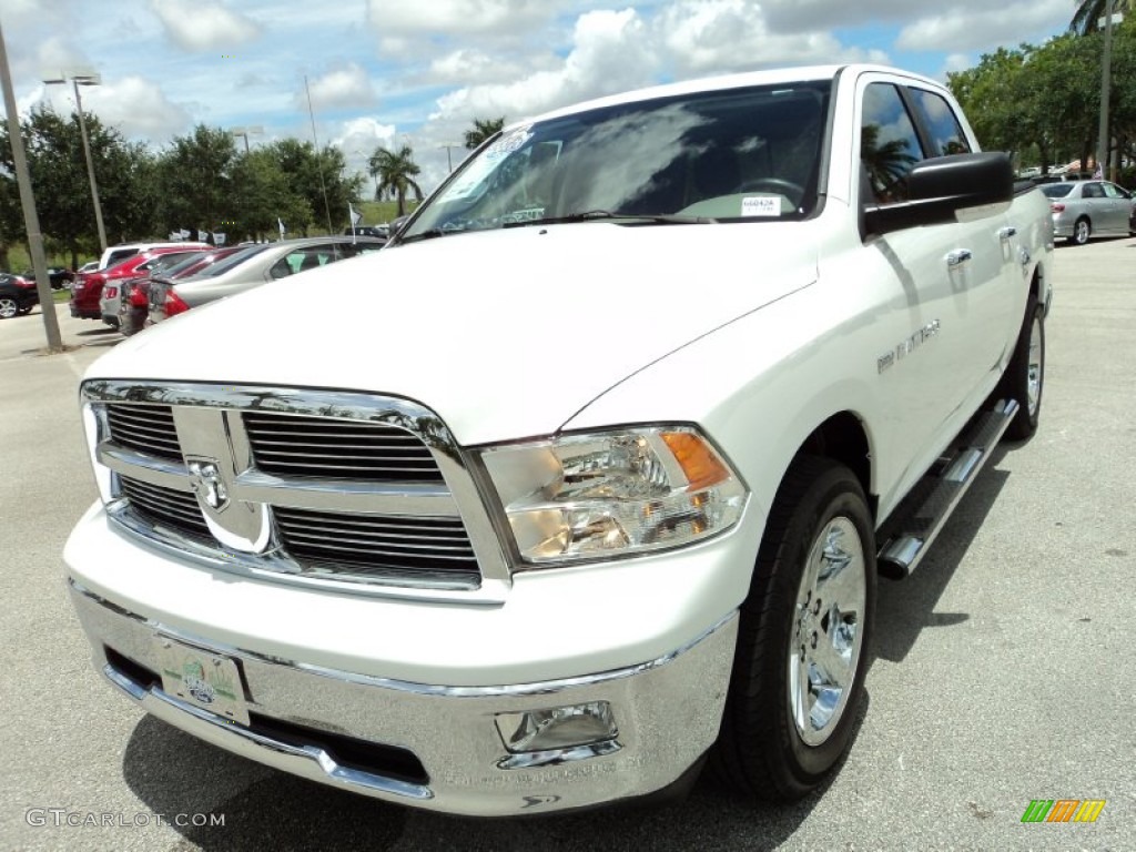 2011 Ram 1500 Big Horn Crew Cab - Bright White / Dark Slate Gray/Medium Graystone photo #14