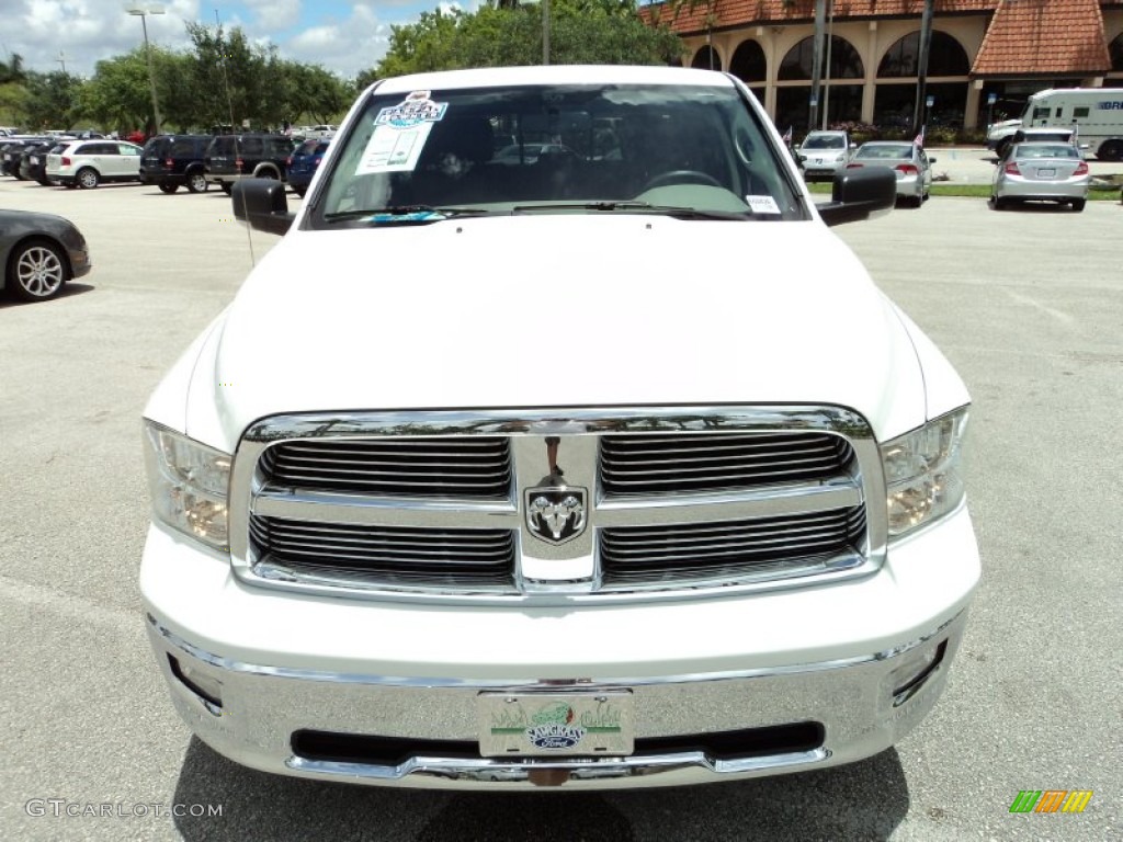 2011 Ram 1500 Big Horn Crew Cab - Bright White / Dark Slate Gray/Medium Graystone photo #16