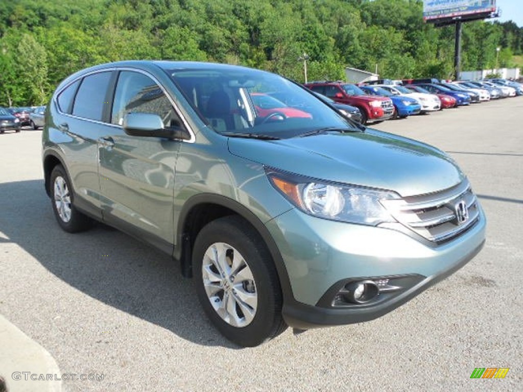 2012 CR-V EX 4WD - Opal Sage Metallic / Black photo #5