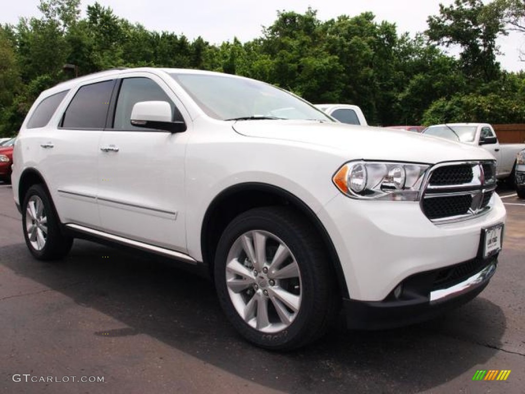 2013 Durango Crew AWD - Bright White / Dark Graystone/Medium Graystone photo #2