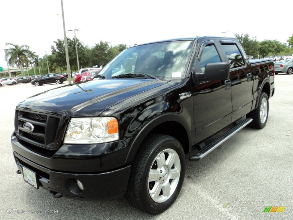 Black 2007 Ford F150 FX4 SuperCrew 4x4 Exterior Photo #81907473