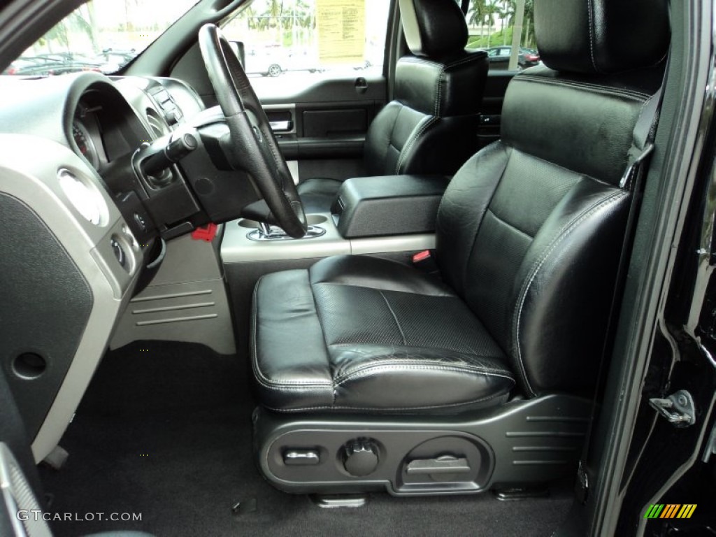 Black Interior 2007 Ford F150 FX4 SuperCrew 4x4 Photo #81907604