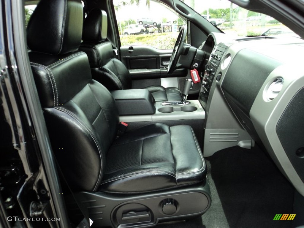 Black Interior 2007 Ford F150 FX4 SuperCrew 4x4 Photo #81907660