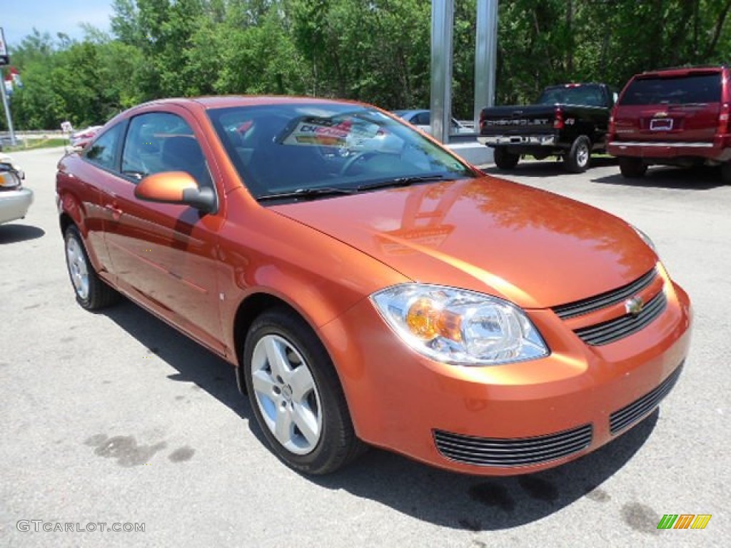 2007 Cobalt LT Coupe - Sunburst Orange Metallic / Ebony photo #9