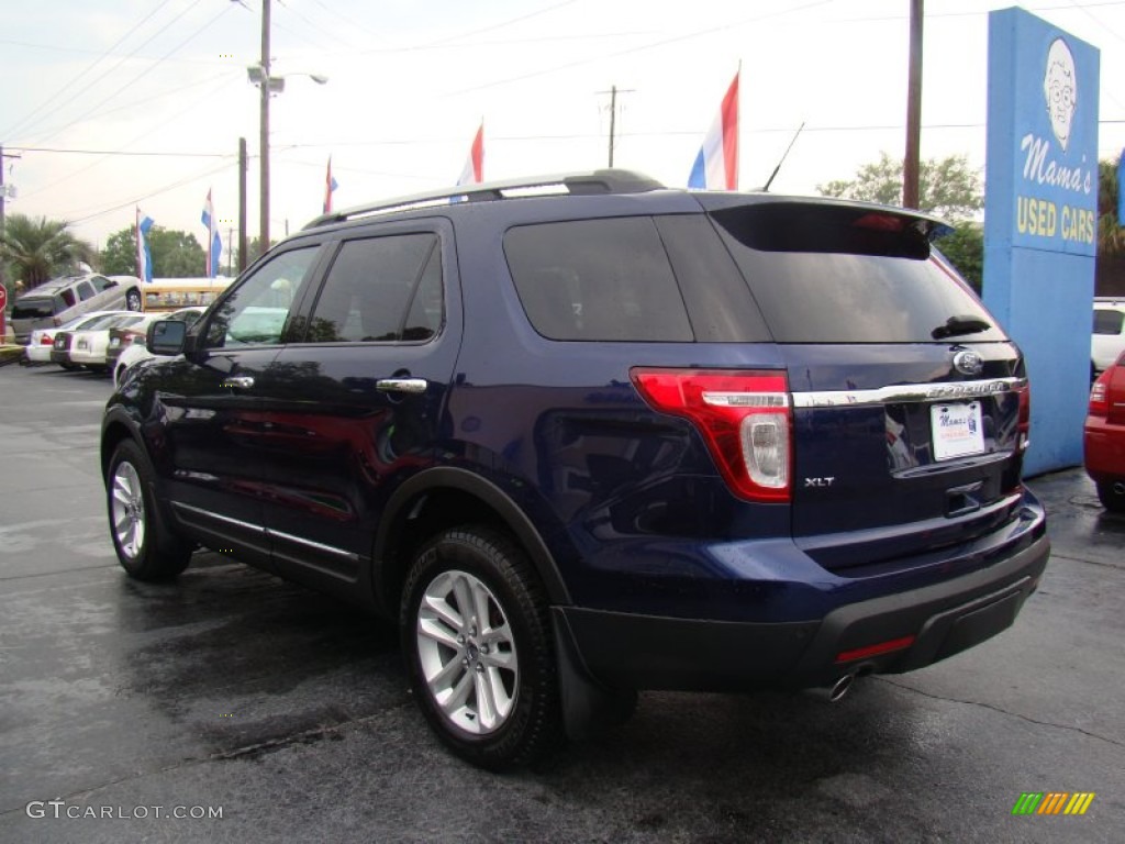 2011 Explorer XLT 4WD - Kona Blue Metallic / Charcoal Black photo #6